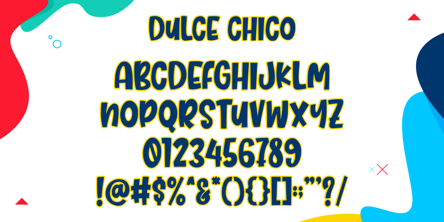 Пример шрифта Dulce Chico Shadow